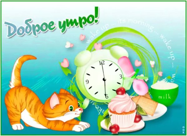 Открытка с добрым утром. Просыпайся