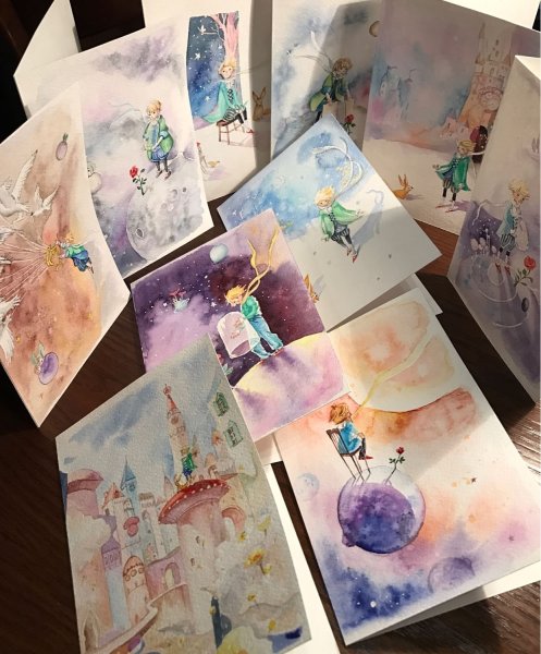 Рисование открыток акварелью