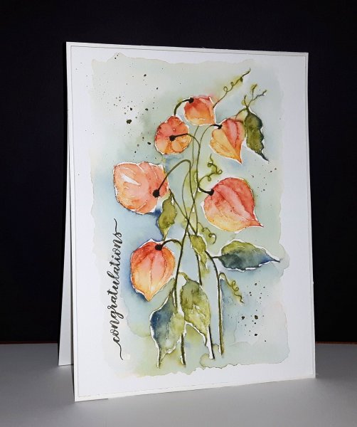 Открытки с акварельными рисунками