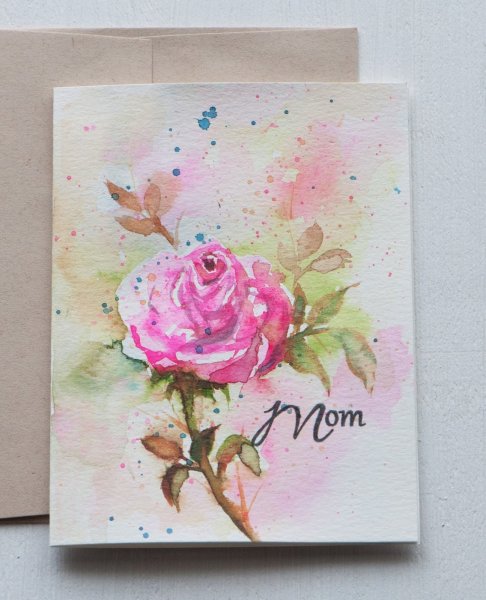 Дизайнерские открытки акварелью