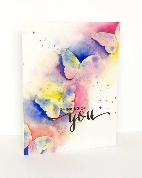 Дизайнерские открытки акварелью