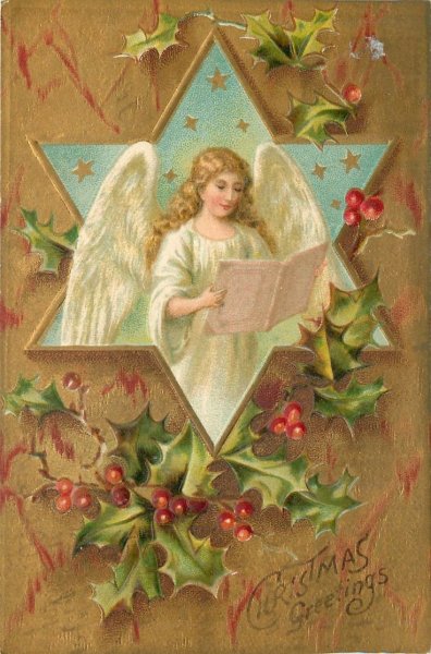 Рождественские старинные ангелы