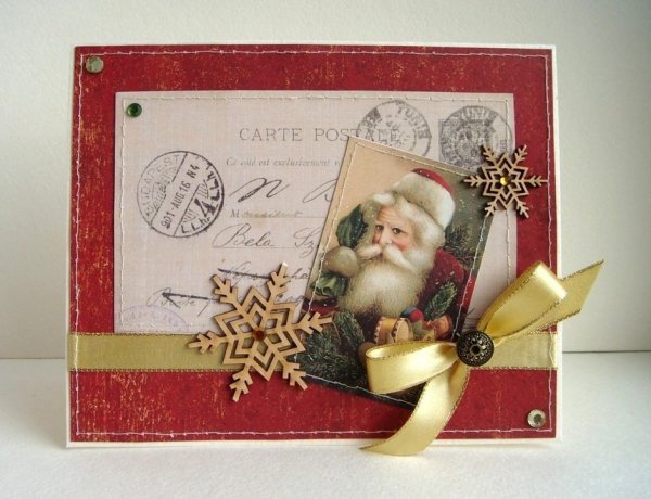 Открытки на новый год Скрапбукинг