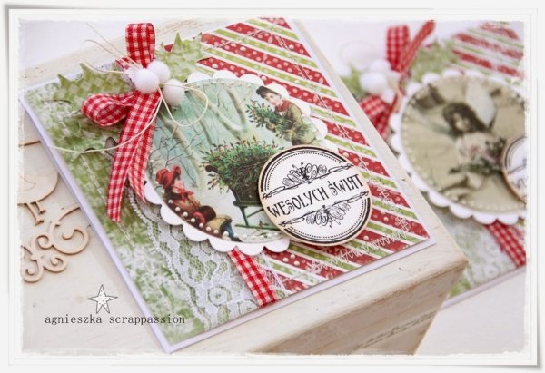 Новогодние открытки Скрапбукинг