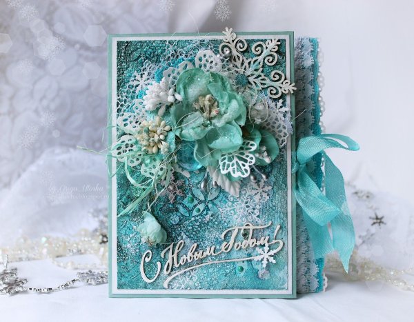 Скрап открытки с новым годом