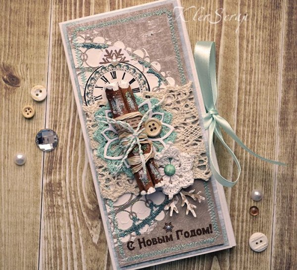 Открытки Скрапбукинг простые