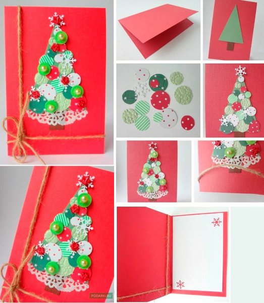Открытки на новый год своими руками