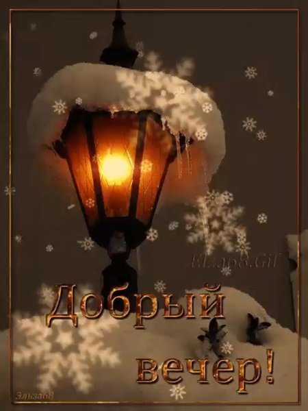 Открытки с добрым зимним вечером