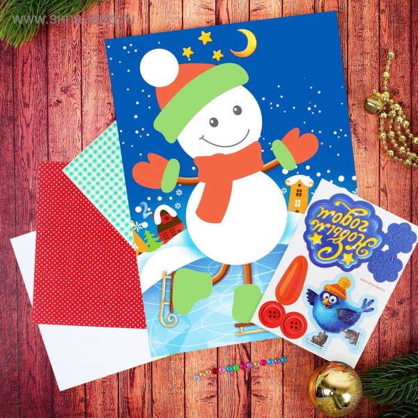 Новогодние аппликации для детей