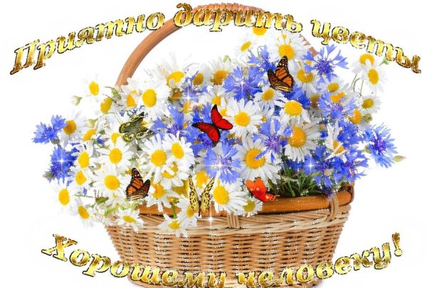 Цветы хорошему человеку