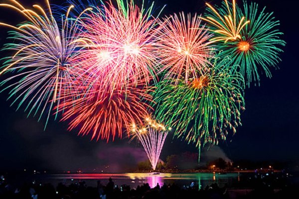 Салют в честь дня рождения