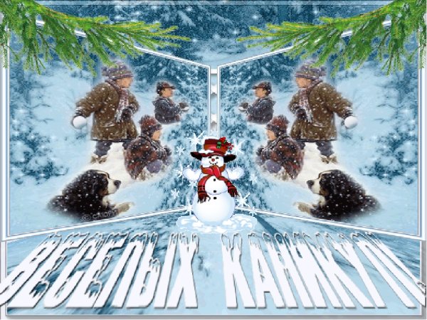 Ура зимние каникулы