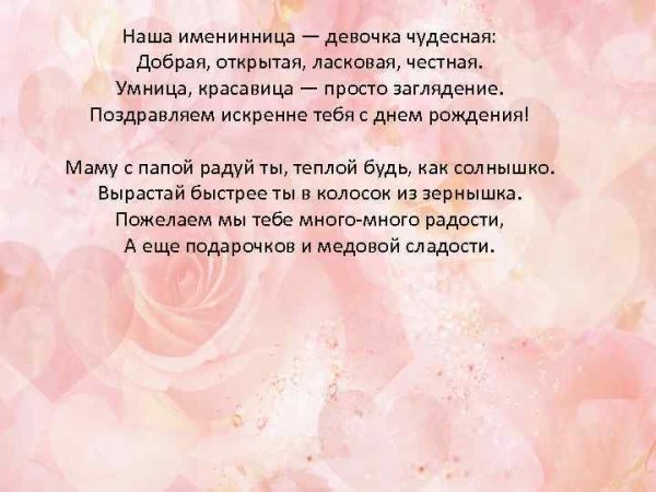 Поздравление мамы именин цы