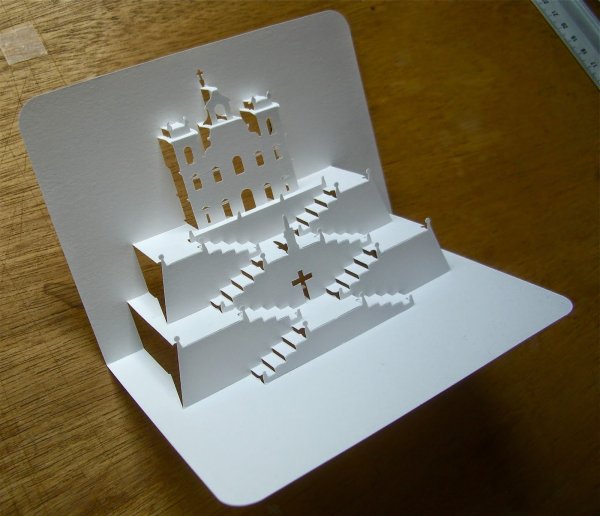 Объемная открытка подарки