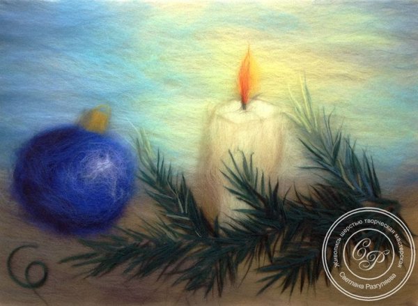 Рождество акварель