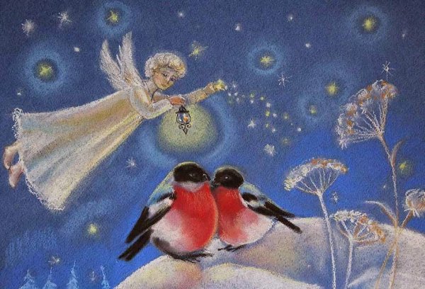 Новогоднее правополушарное рисование