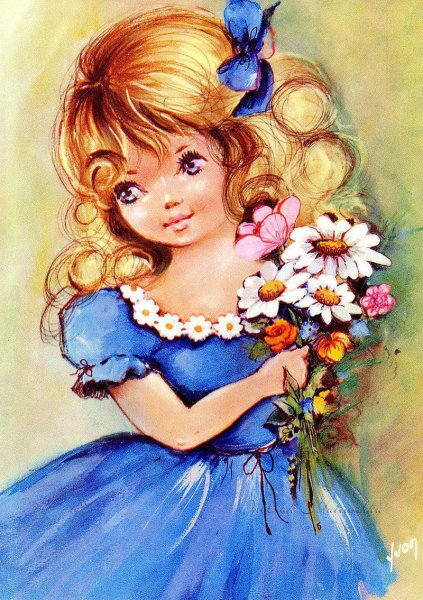 Девочка с цветочком