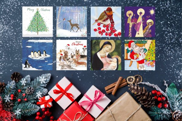 Стильный новогодний коллаж