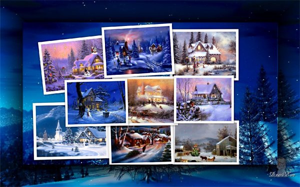 Коллаж новый год