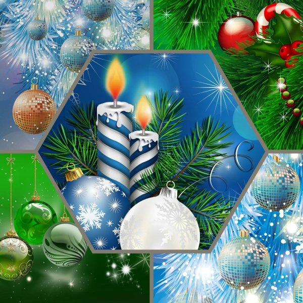 Коллаж новый год