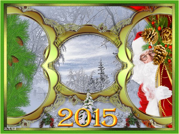 Новогодние открытки коллаж