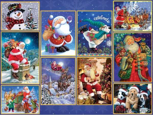 Коллаж на тему новый год