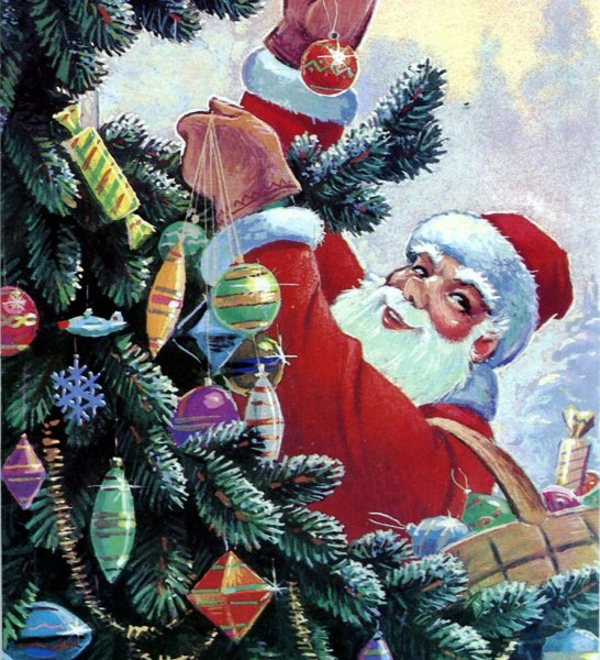 Дед Мороз художник Зарубин