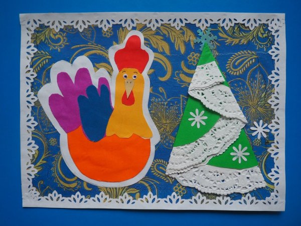 Аппликация к новому году