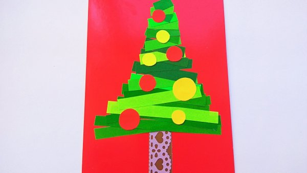 Аппликация елочка