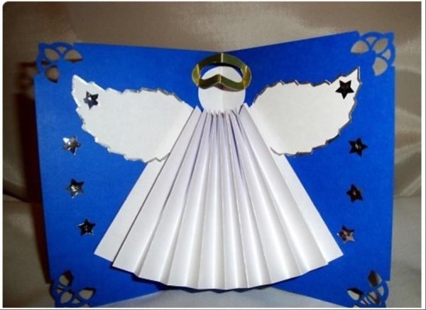 Рождество аппликация из бумаги