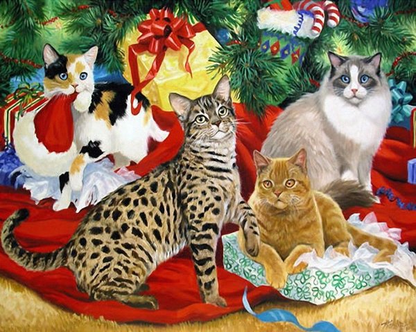 Линда Пикен картины Рождество