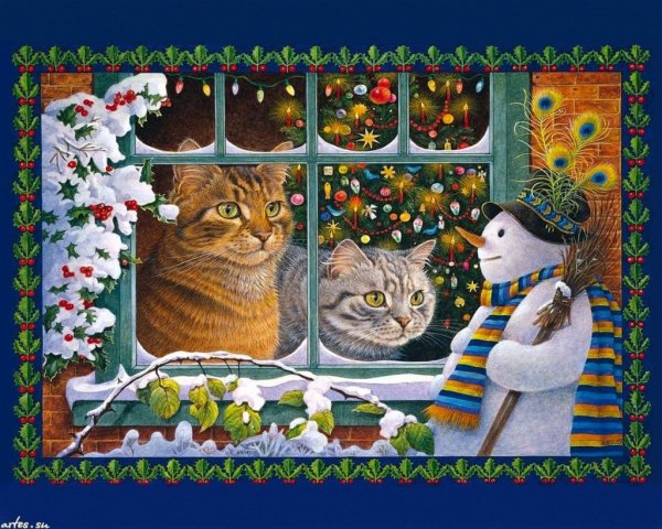 Художник Лесли Энн Ивори Рождество