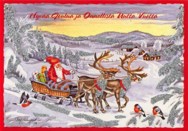 Поздравление с Рождеством на финском языке
