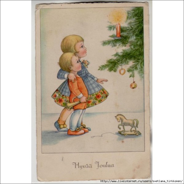 Открытки с Рождеством на финском языке