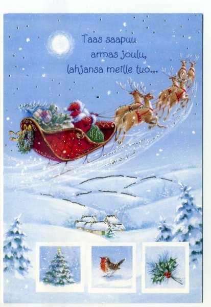 Открытки с Рождеством на финском языке