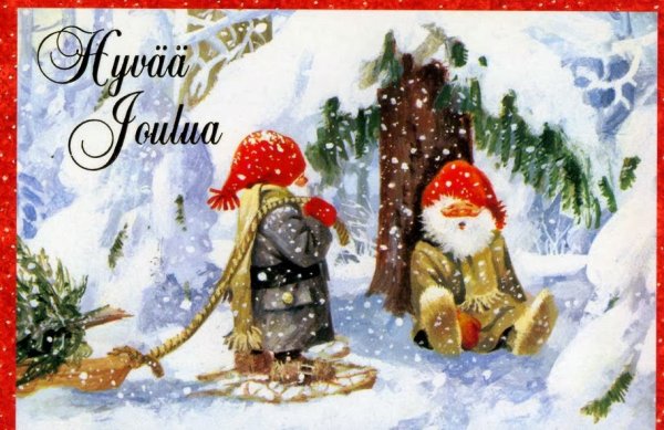 Финские новогодние открытки