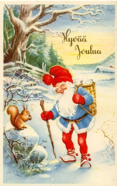Финская Рождественская открытка