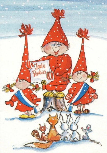 Финские новогодние открытки
