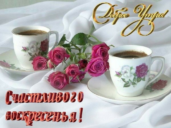 Открытки с добрым утром воскресенья