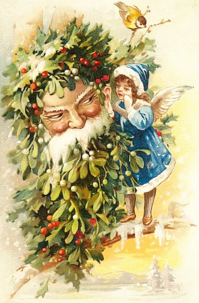 Старинная Рождественская открытка