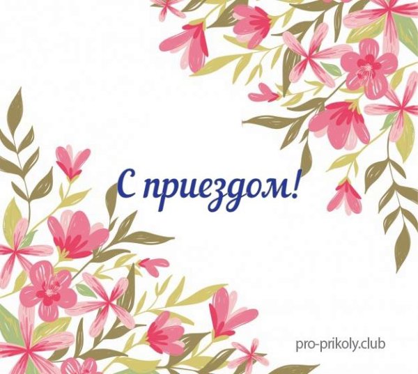 Пожелания с приездом