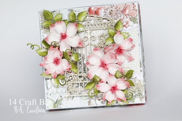 Цветы из фоамирана на открытку