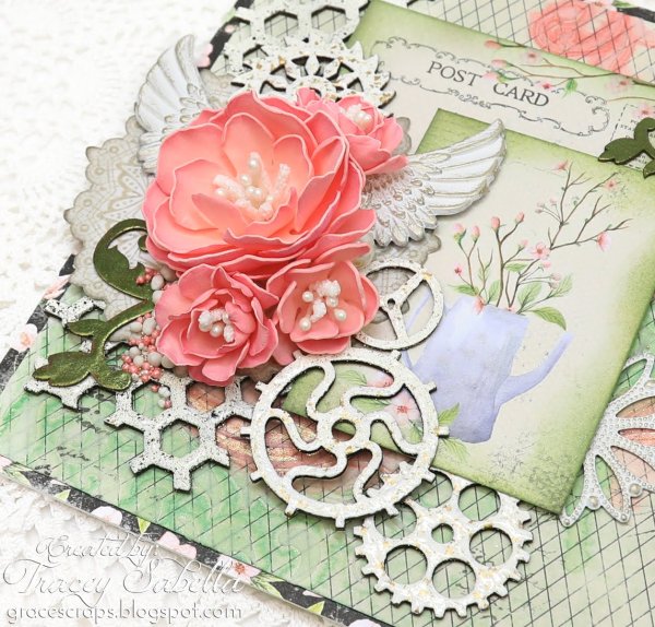 Открытка с цветами из фоамирана