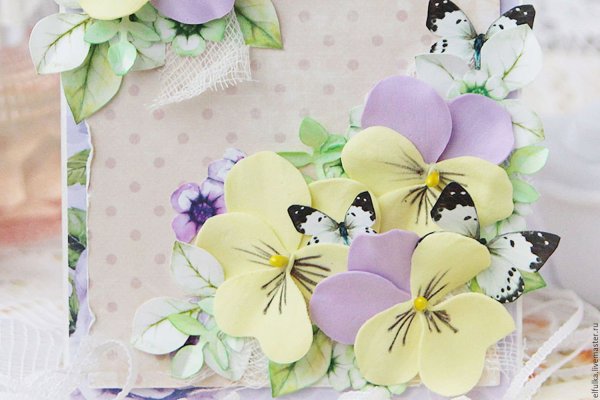 Цветы из фоамирана в скрапбукинге
