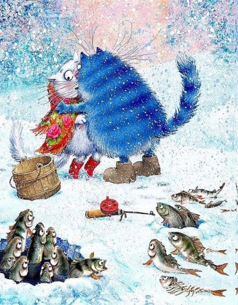 Голубые коты Ирины Зенюк