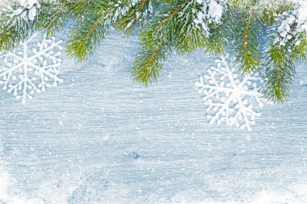 Зимний фон для презентации