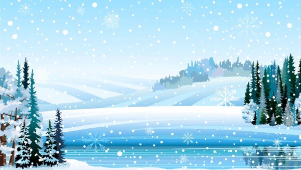 Зимний фон для презентации