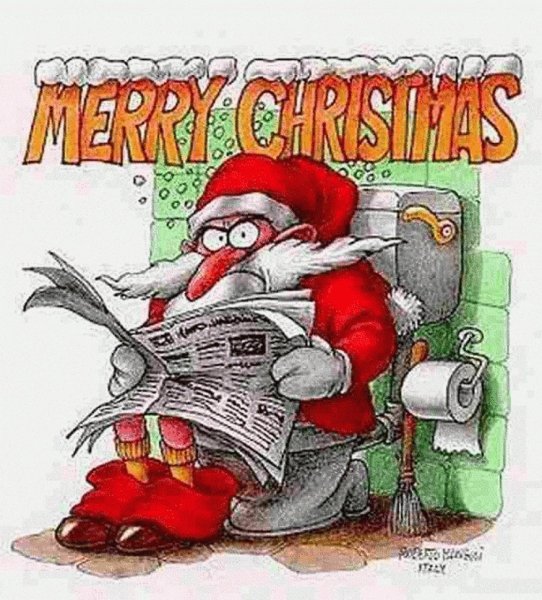 Прикольные Рождественские открытки