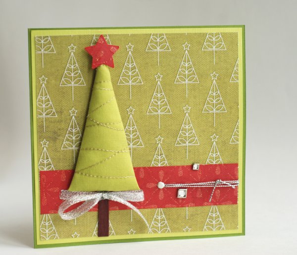 Текстильные новогодние открытки