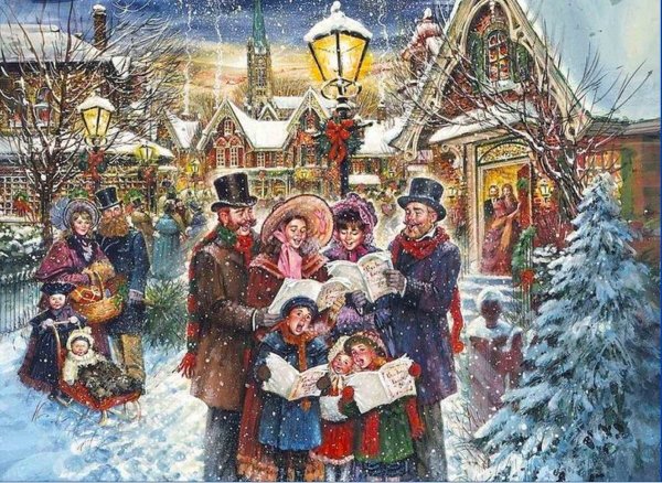 Художник Стюарт Шервуд Рождество пейзаж